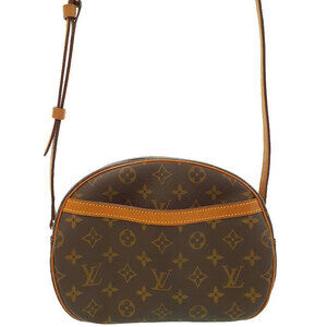 Louis Vuitton Monogram Leather Blois Shoulder Bag Brown